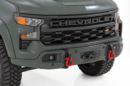 Rough Country | Front FXS Bumper | 12000S | GBD Cypress Gray | Chevy Silverado 1500 (23-26) | 13007-GBD