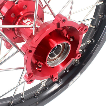 KKE 17"*1.4/14"*1.6 Small Kid's Wheels For KTM SX 85 GAS GAS MC85 2021-2024 Red Hub