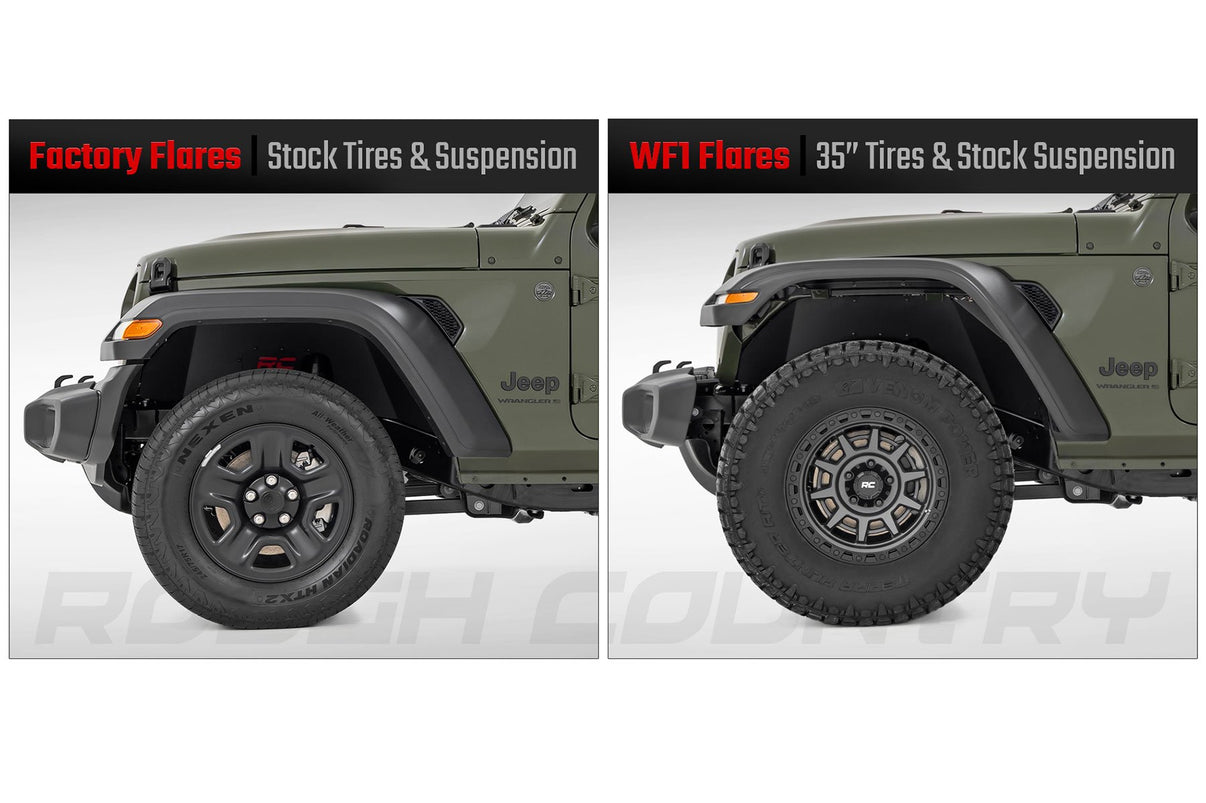 WF1 Fender Flares | Jeep Gladiator JT 4WD (2020-2025) | A-J02022