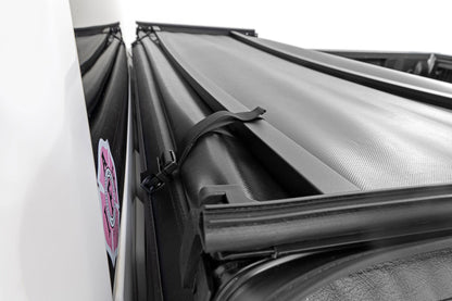 Rough Country | Soft Tri-Fold Bed Cover | 6'7" Bed | Chevy/GMC 1500/2500HD/3500HD (14-19 & Classic) | 41214650A