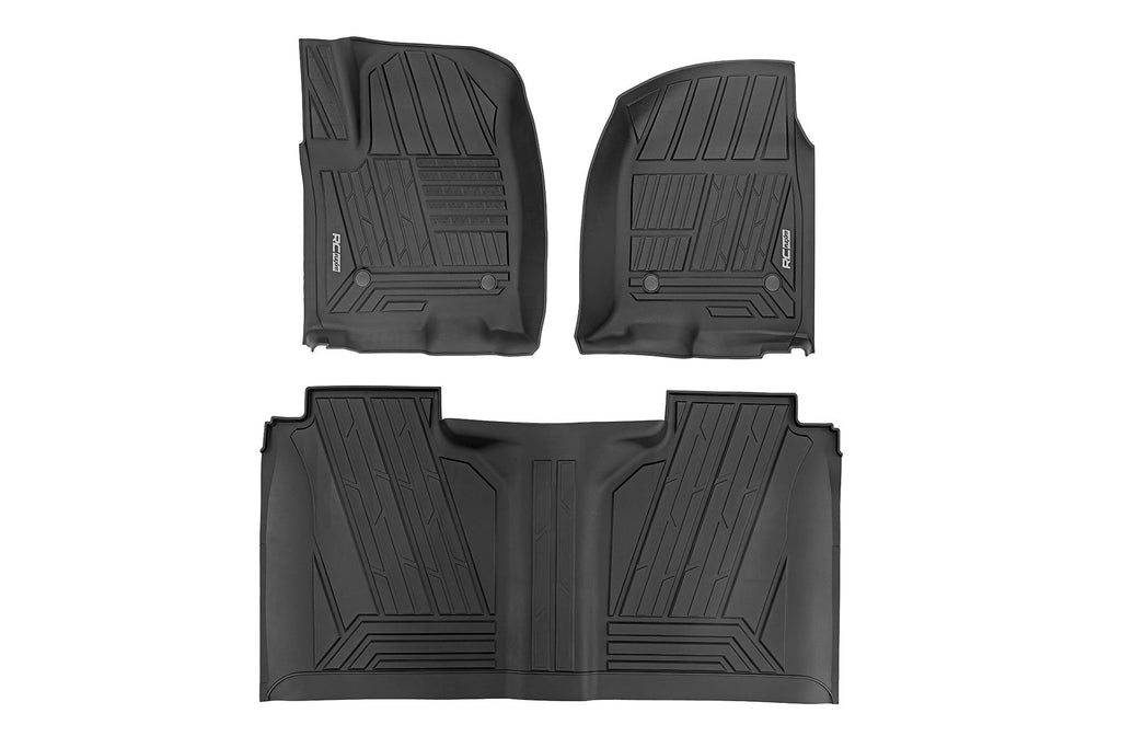 Flex-Fit Floor Mats | FR & RR | FR Bucket | Crew | Chevy/GMC 1500/2500HD/3500HD (19-25 & Classic) | FF-21612
