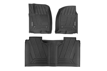 Flex-Fit Floor Mats | FR & RR | FR Bucket | Crew | Chevy/GMC 1500/2500HD/3500HD (19-25 & Classic) | FF-21612