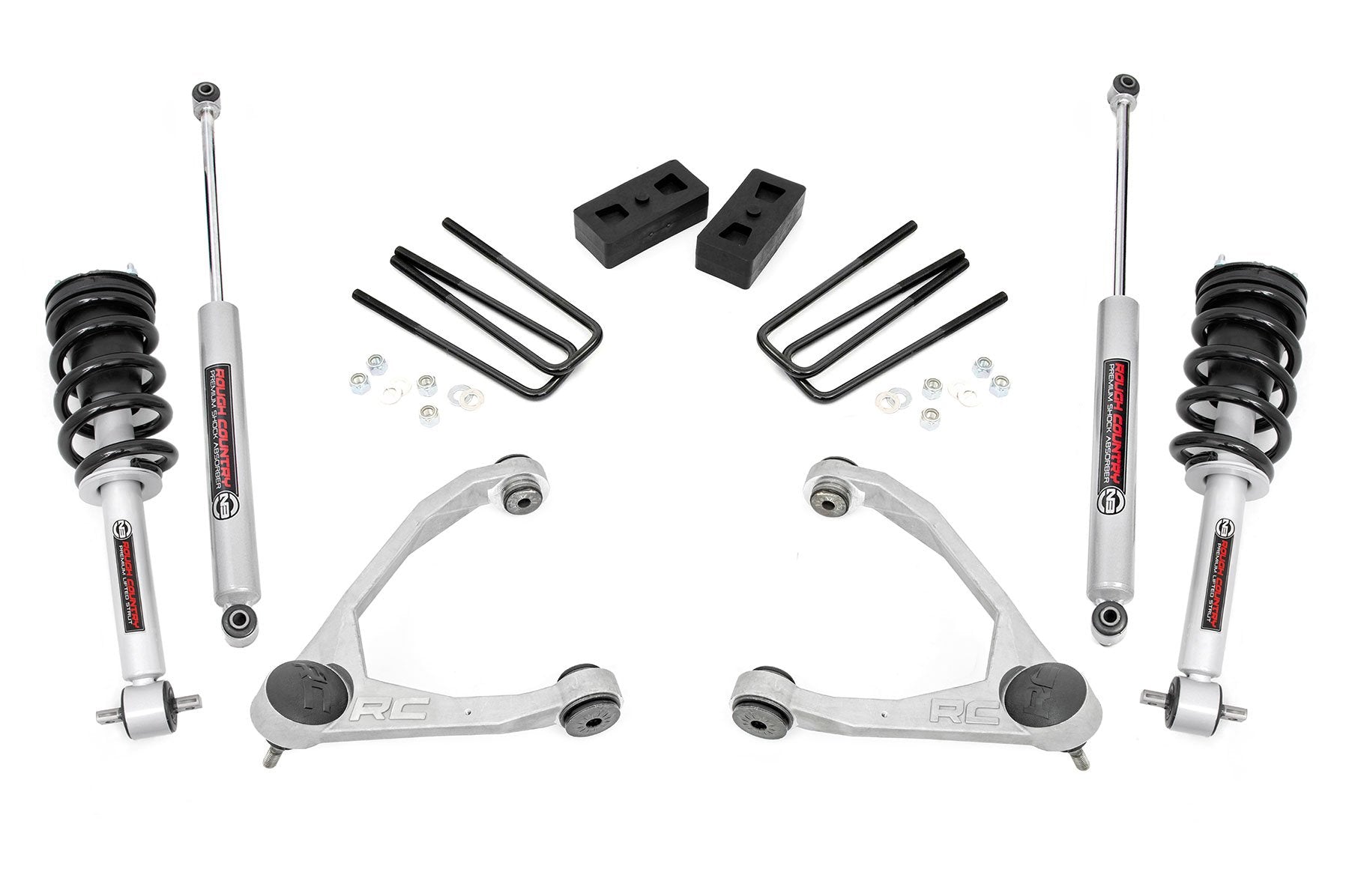 3.5 Inch Lift Kit | Cast Steel | N3 Strut | Chevy/GMC 1500 (14-16) | 198.23