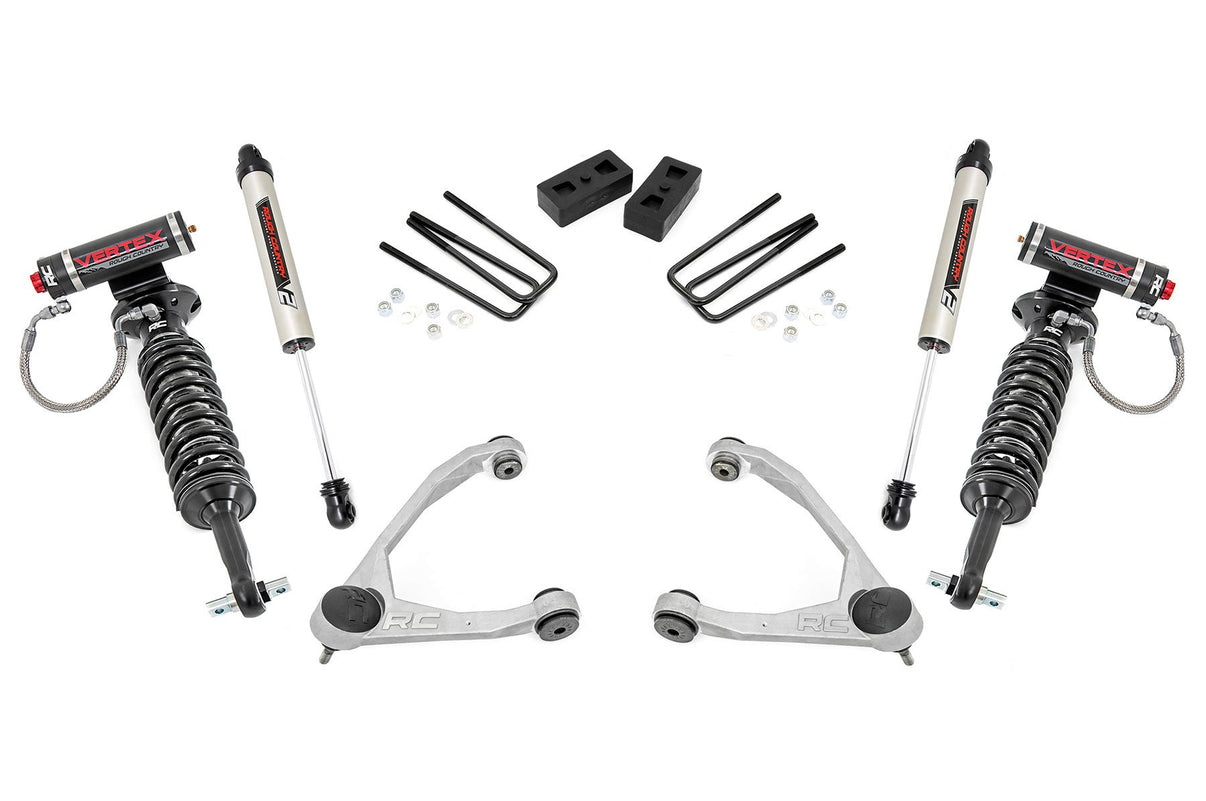 3.5 Inch Lift Kit | Forged UCA | Cast Steel | Vertex/V2 | Chevy/GMC 1500 (07-13) | 19857