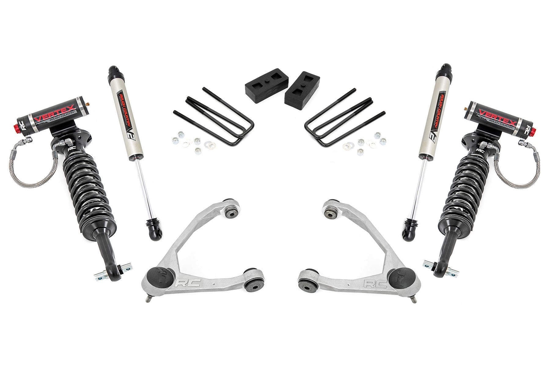 3.5 Inch Lift Kit | Forged UCA | Cast Steel | Vertex/V2 | Chevy/GMC 1500 (07-13) | 19857