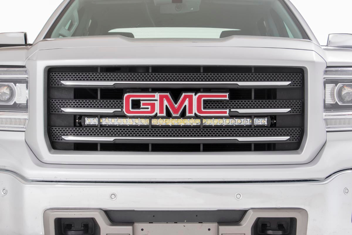 LED Light Kit | Behind Grille Mount | 30" Chrome Single Row | Chevy/GMC 1500 (14-18 & Classic) | 70625