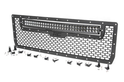 Mesh Grille | 30" Dual Row LED | Black | GMC Sierra 1500 2WD/4WD (2014-2015) | 70190