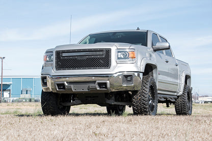 Mesh Grille | 30" Dual Row LED | Black | GMC Sierra 1500 2WD/4WD (2014-2015) | 70190