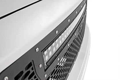 Mesh Grille | 30" Dual Row LED | Black | GMC Sierra 1500 2WD/4WD (2014-2015) | 70190