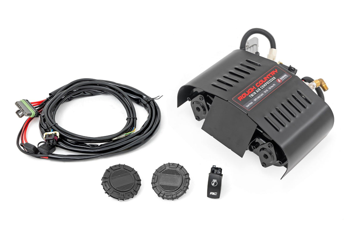 Twin Motor Air Compressor Kit | 12 Volt | 6.16 CFM | RS205A