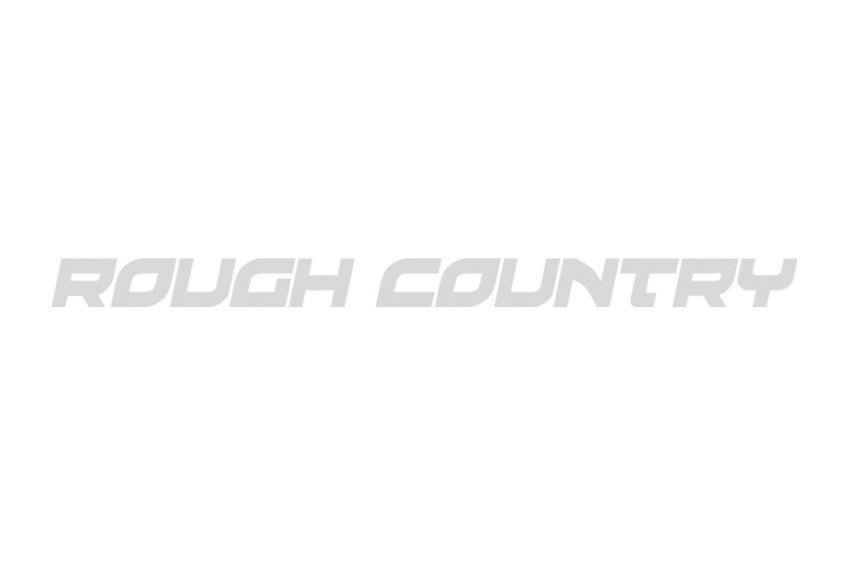 Rough Country Decal | 1/2 Inch x 8 Inch | Gray | 84163
