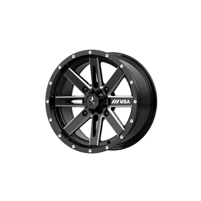 MSA Boxer 14x7 10mm offset System 3 XCR350 UTV kit