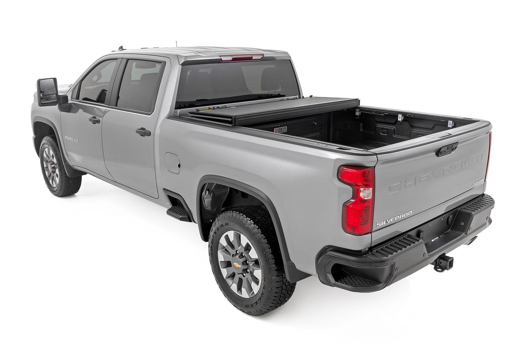 Hard Tri-Fold Flip Up Bed Cover | 6'9" Bed | Chevy/GMC  Silverado/Sierra 2500HD/3500HD (20-25) | 49120651