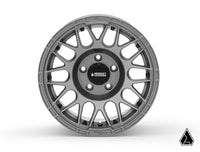 Sticky XT Warrior Tires 32x10x15 on 15x10 Assault Industries Hellfire Matte Titanium Wheels 4/136 Pattern