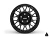 Sticky XT Warrior Tires 35x10x15 on 15x10 Assault Industries Hellfire Satin Black Wheels 4/136 Pattern