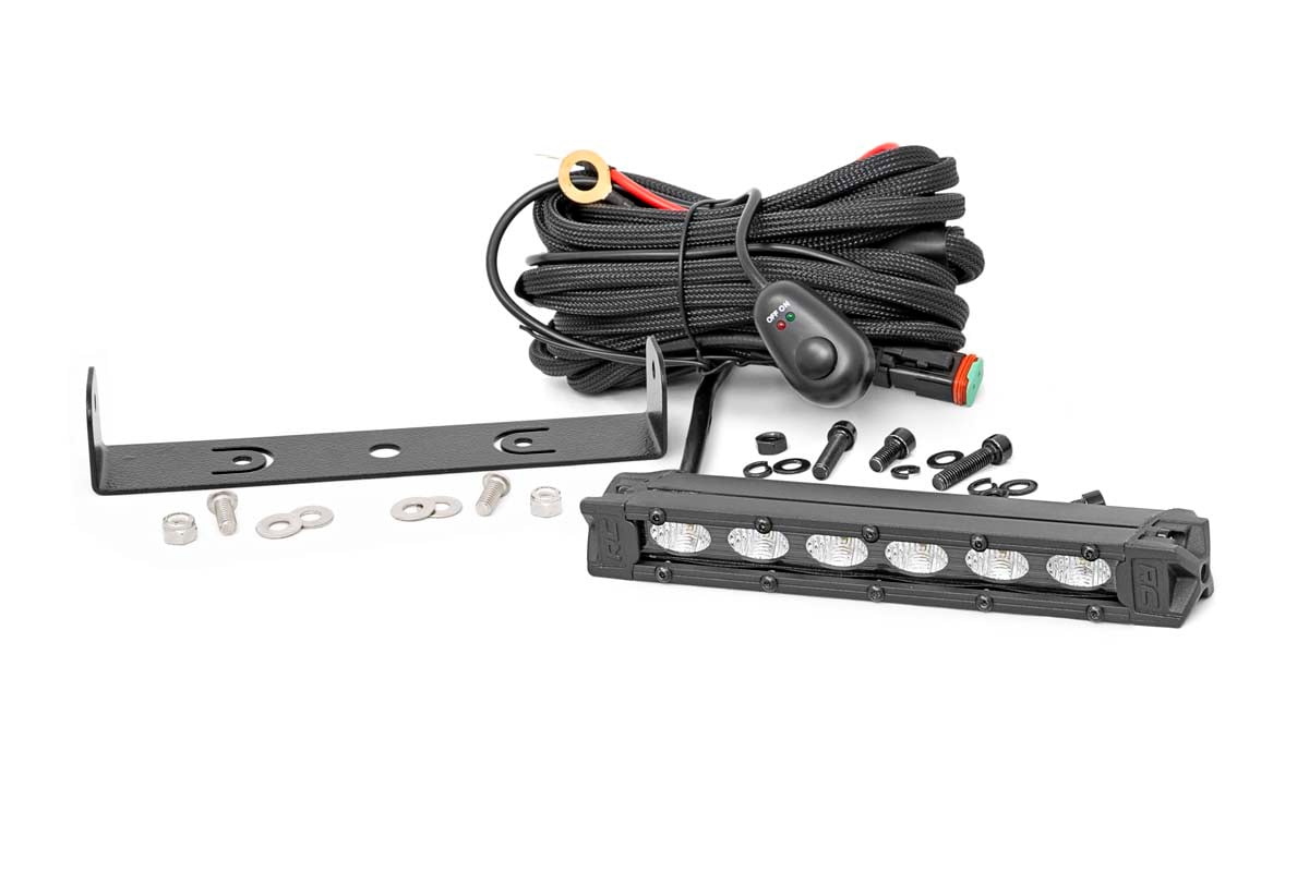 LED Light Kit | Rear Mount | 6" Black Slimline | Honda Foreman 500  | 92018