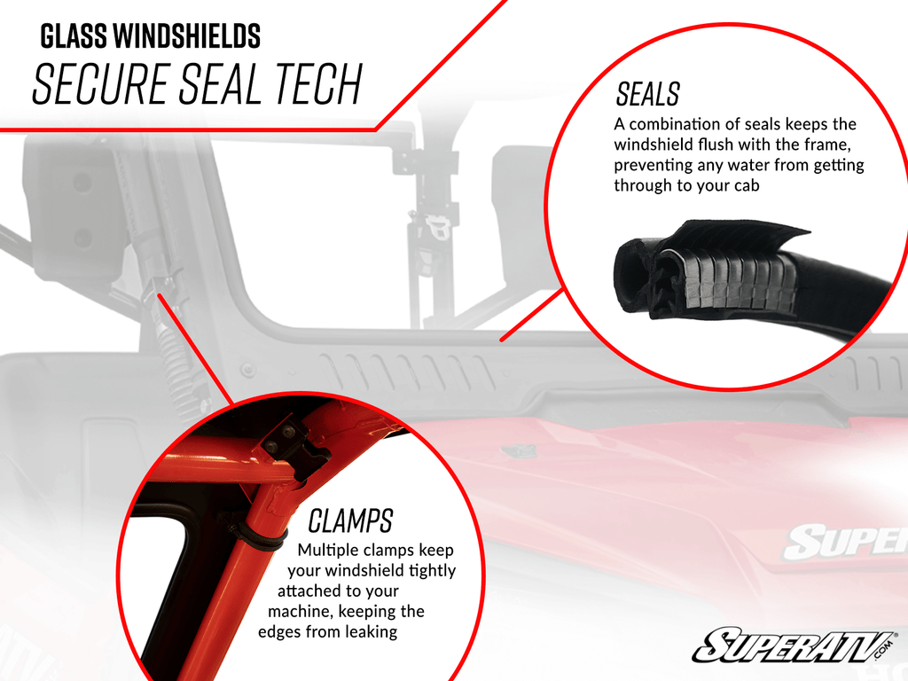 Can-Am Defender HD9 Glass Windshield