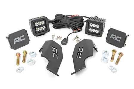 LED Light Kit | Cage Mount | 2" Black Pair | Honda Talon 1000X-4 | 92032