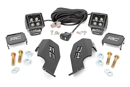 LED Light Kit | Cage Mount | 2" Black Pair | Amber DRL | Honda Talon 1000R  | 92033