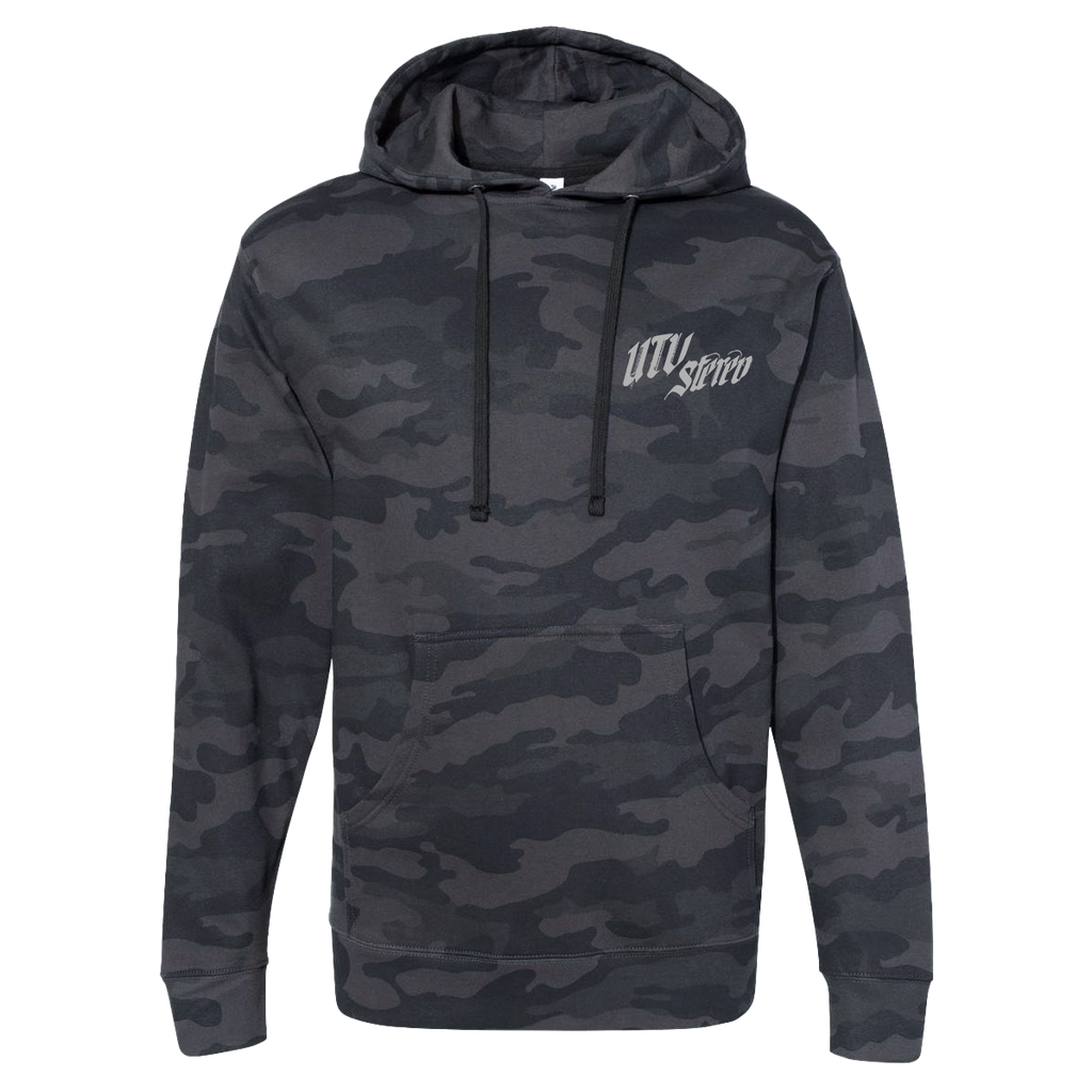 UTV Stereo Unisex Black Camo Hoodie | UTVS-A-HOODIE-U-CAMO