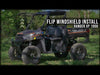 Polaris Ranger XP 1000 Flip Windshield