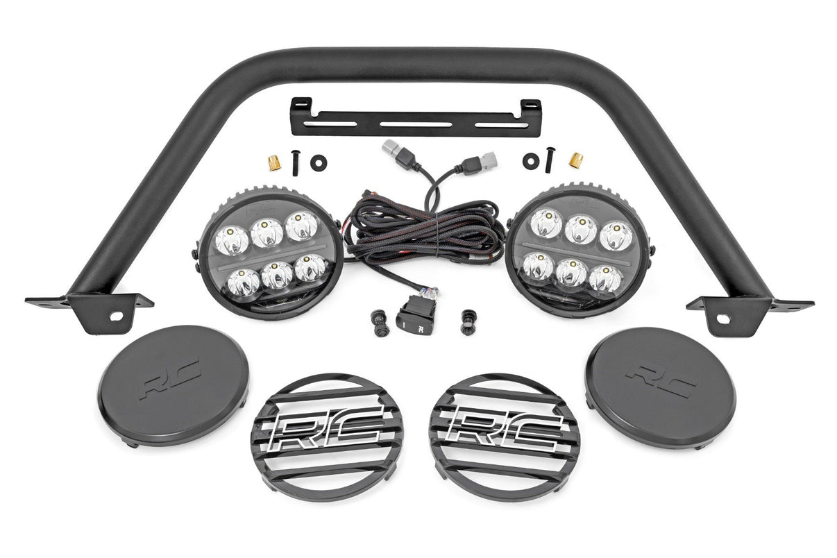 Safari Bar | 6.5 Inch Round LED | OE Modular Steel | Ford Bronco 4WD (21-25) | 51113