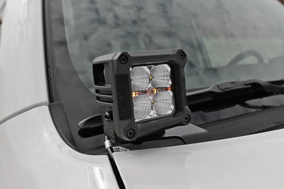 LED Light Kit | Ditch Mount | 2" Black Pair | White DRL | Toyota 4Runner (10-24) | 70797