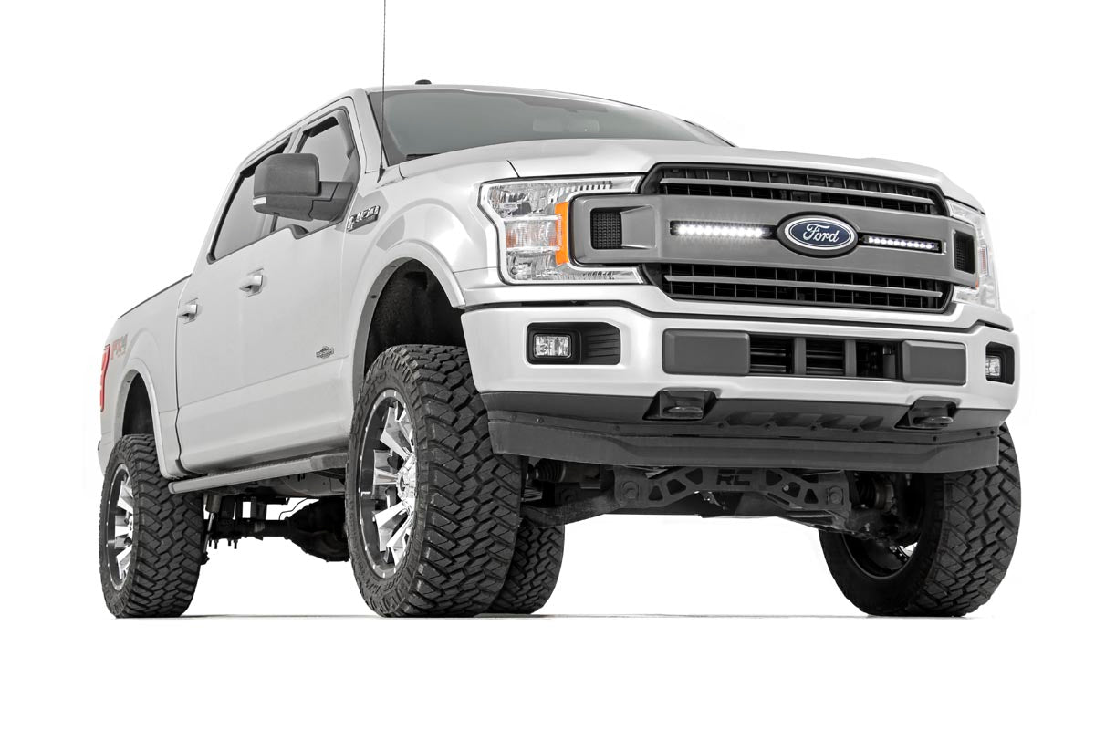 LED Light Kit | Grille Mount | 10" Black Slimline Pair | Ford F-150 (18-20) | 70808
