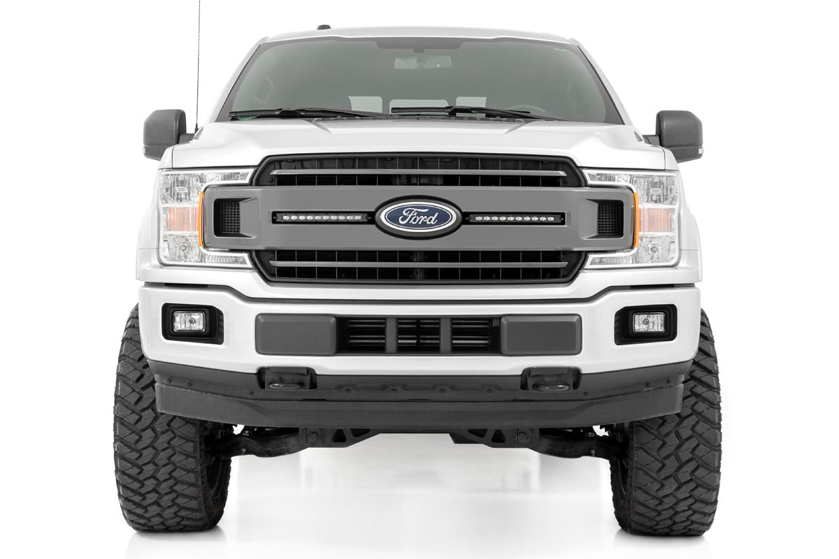 LED Light Kit | Grille Mount | 10" Black Slimline Pair | Ford F-150 (18-20) | 70808