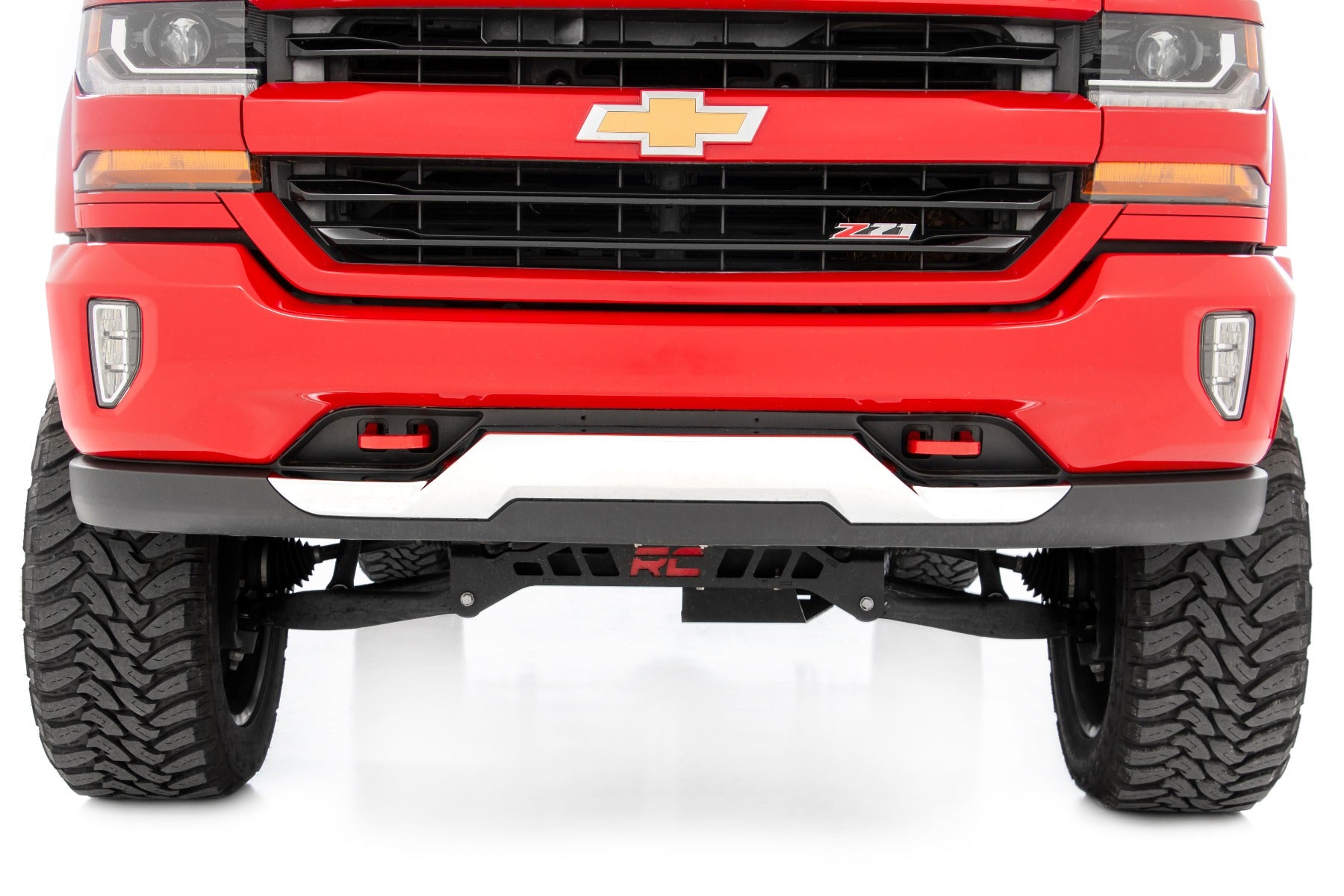 Tow Hooks | Forged | Red | Chevy Silverado 1500 2WD/4WD (2014-2018 & Classic) | RS134