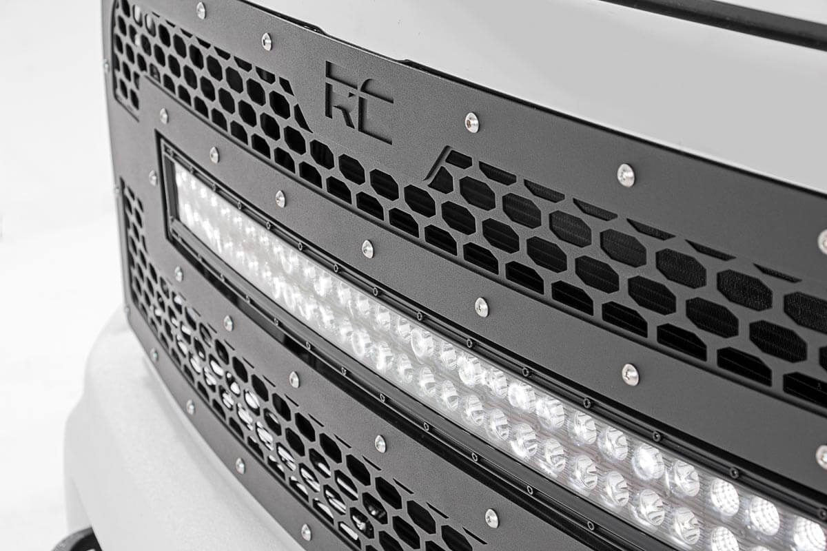 Mesh Grille | 30" Dual Row LED | Black | Ram 2500/3500 2WD/4WD (2013-2018) | 70152