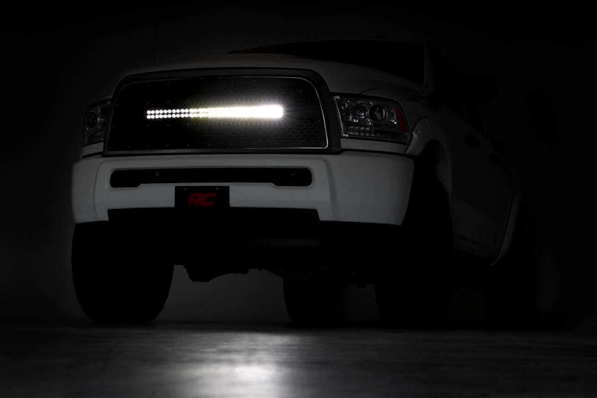 Mesh Grille | 30" Dual Row LED | Black | Ram 2500/3500 2WD/4WD (2013-2018) | 70152