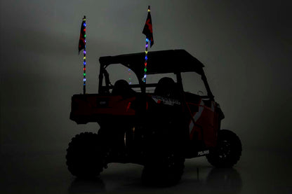 Multi-Color LED | Whip | 4' Long | Pair | 93004