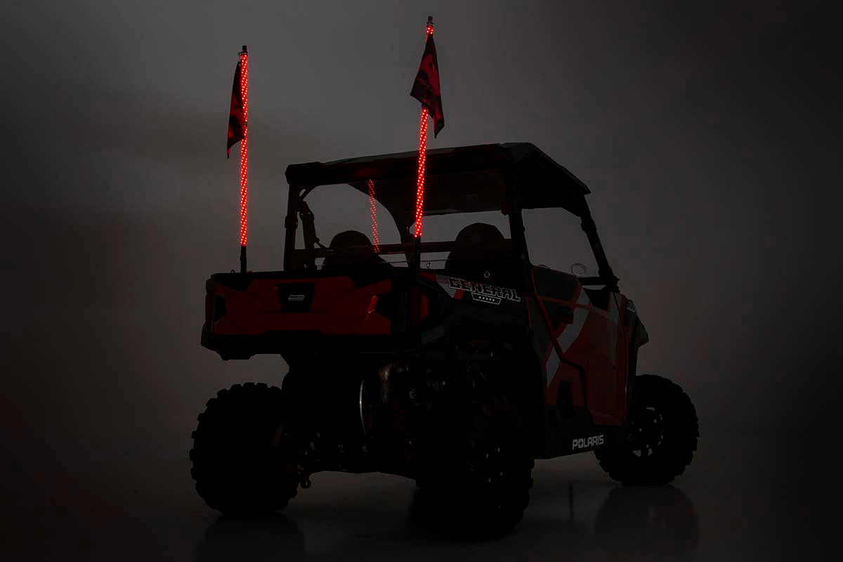 Multi-Color LED | Whip | 4' Long | Pair | 93004