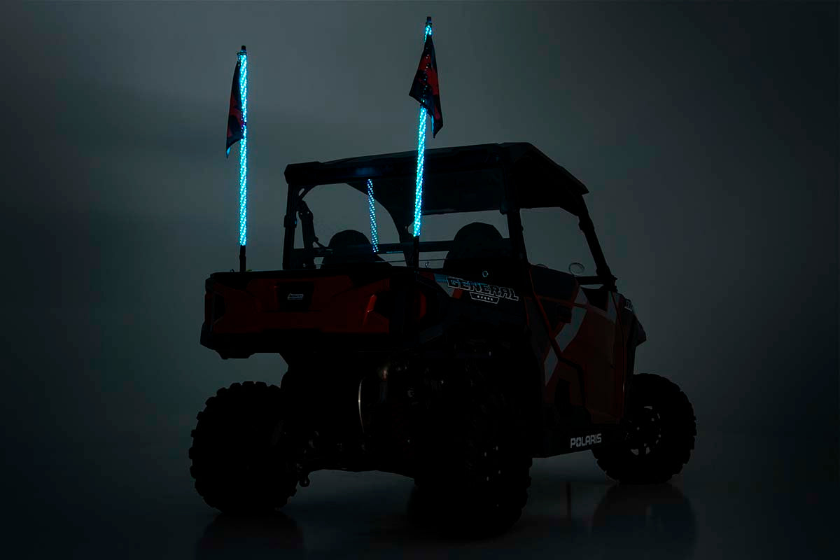 Multi-Color LED | Whip | 4' Long | Pair | 93004