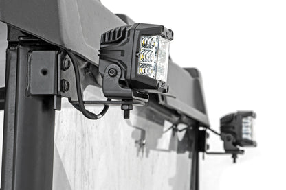 LED Light | RR Cage Mount | 2" Chrome Pair | Wide Angle | Polaris Ranger 1000/Ranger XP 900/1000 | 93144