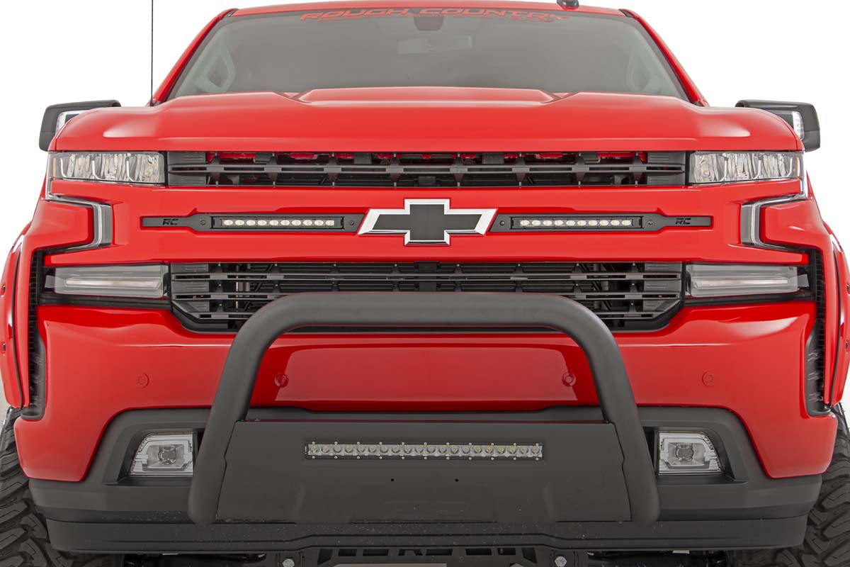 LED Light Kit | Grille Mount | 10" Black Slimline Pair | Chevy Silverado 1500 (19-22) | 70817