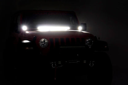 LED Light Kit | Hinge Mount | 2" Black Pair | Amber DRL | Jeep Gladiator JT/Wrangler JL (18-25) | 70052DRLA