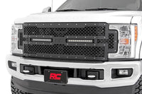 Mesh Grille | 12" Dual Row LED | Black | Ford F-250/F-350 Super Duty (17-19) | 70216