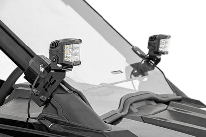 LED Light Kit | "A" Pillar Mount | 2" Black Pair | Spot | Polaris RZR PRO XP  | 93076