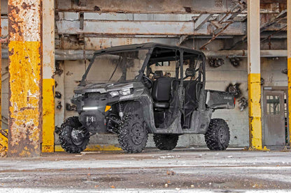 LED Light | Bumper Mount | 12" Black Single Row | White DRL | Can-Am Defender HD 8/HD 9/HD 10 | 97004