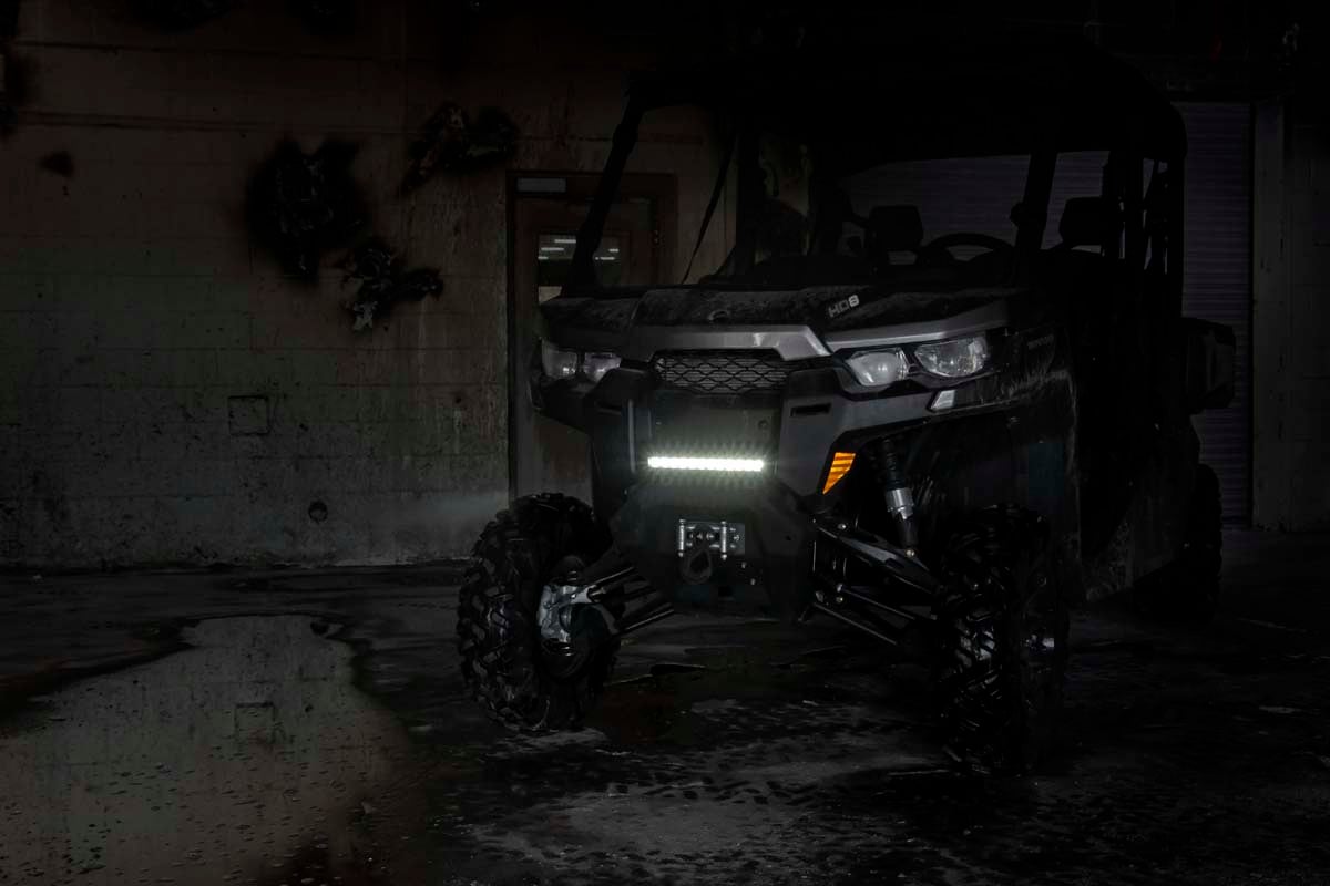 12 Inch Black Series LED Light Bar | Single Row | Cool White DRL | 70712BLDRL