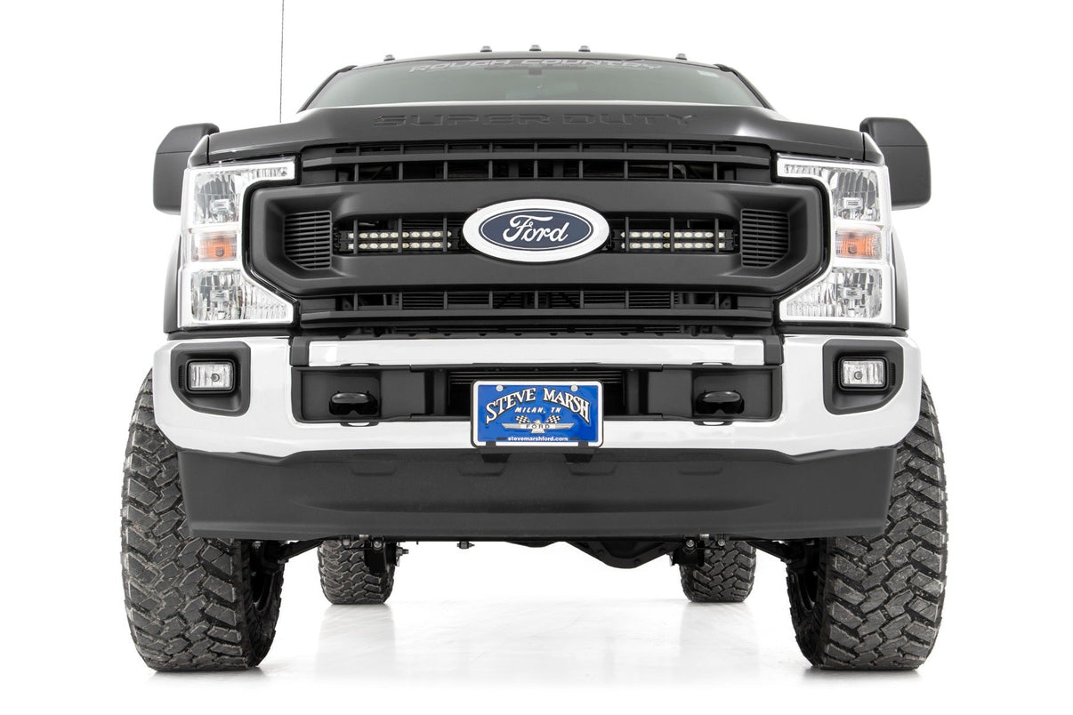 LED Light Kit | Grille Mount | 10 Inch Black | Slimline | Ford F-250 Super Duty (20-22) | 70898