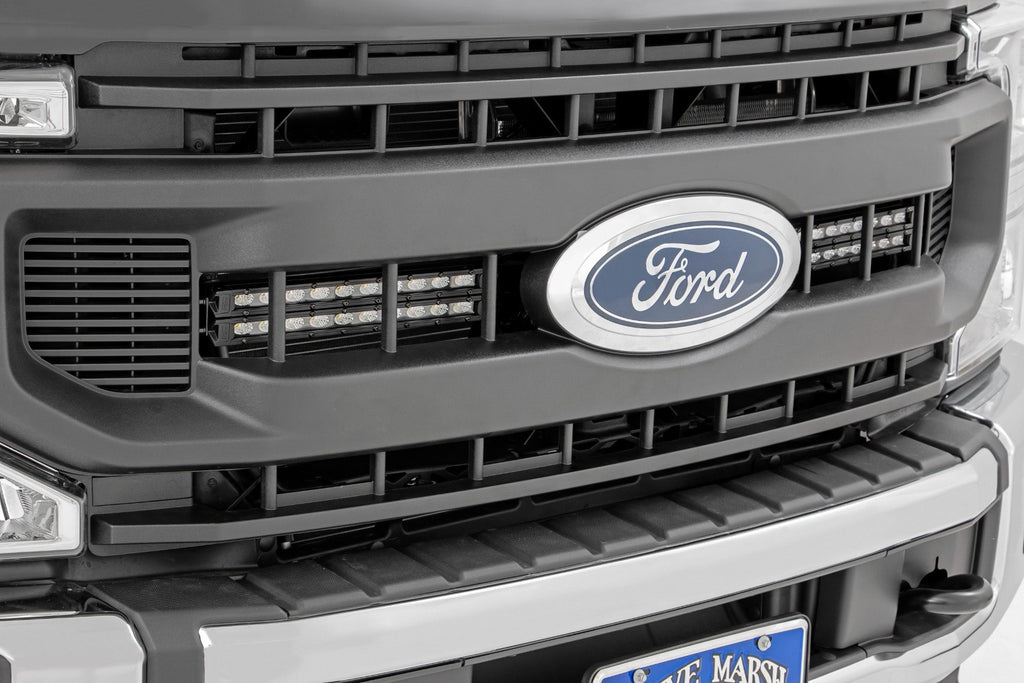 LED Light Kit | Grille Mount | 10 Inch Black | Slimline | Ford F-250 Super Duty (20-22) | 70898