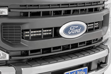 LED Light Kit | Grille Mount | 10 Inch Black | Slimline | Ford F-250 Super Duty (20-22) | 70898