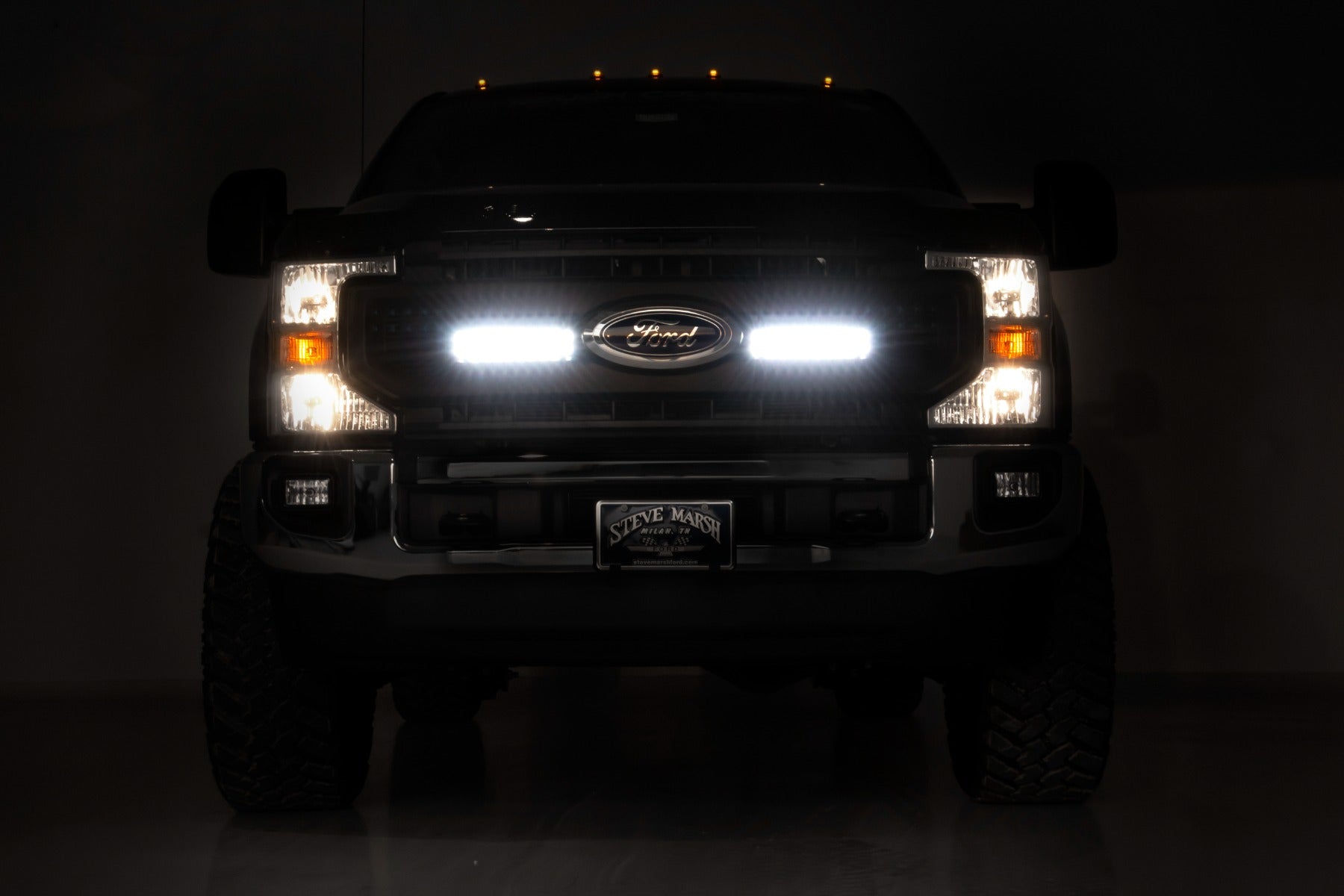 LED Light Kit | Grille Mount | 10 Inch Black | Slimline | Ford F-250 Super Duty (20-22) | 70898