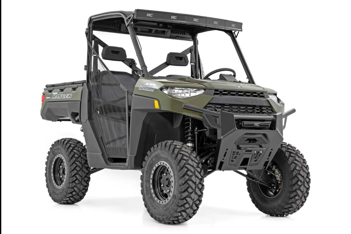 LED Light Kit | Bumper Mount | 12" Black Single Row | Polaris Ranger XP 1000  | 93014