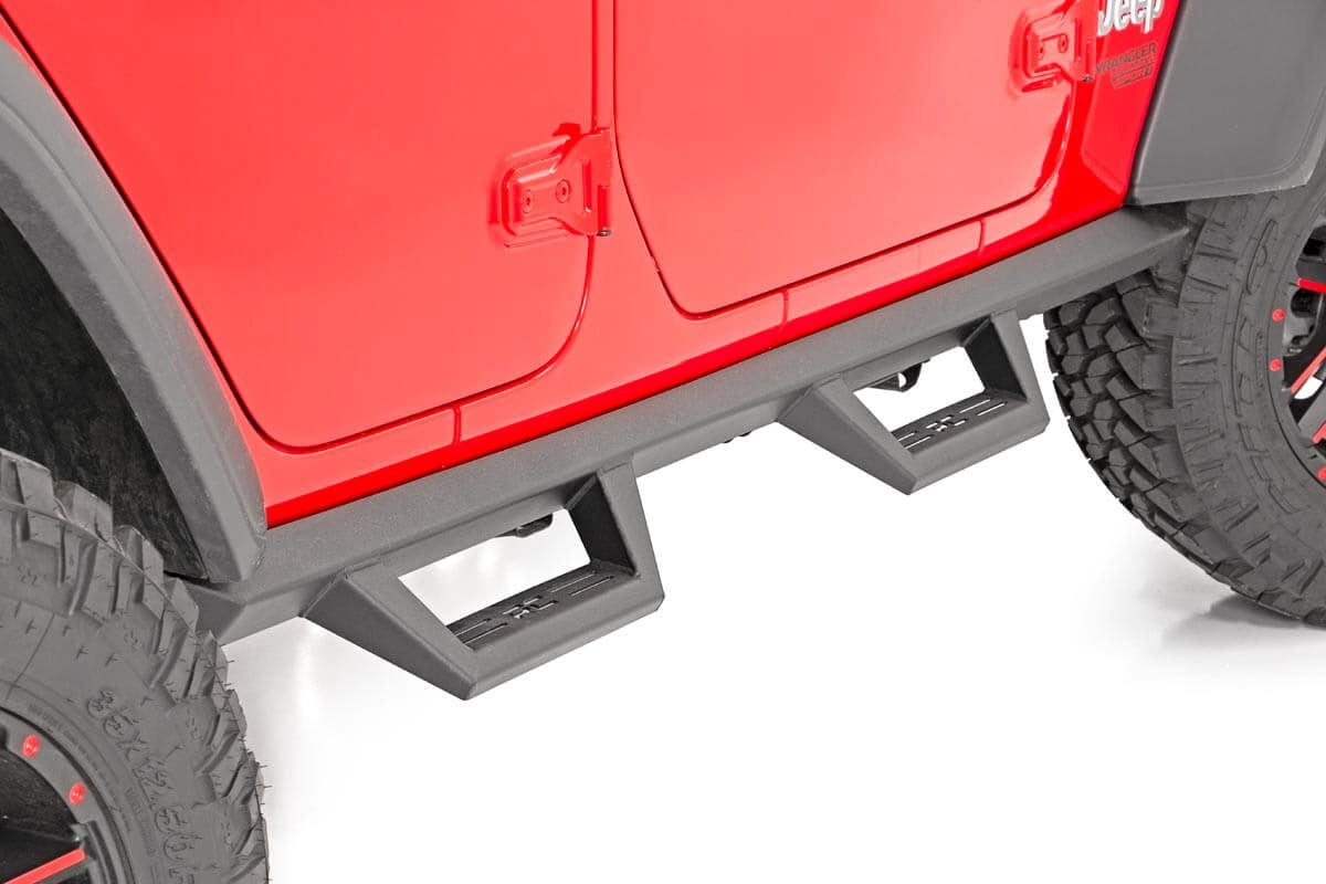 Contoured Drop Steps | 4 Door | Jeep Wrangler JL (21-24)/Wrangler Unlimited (18-25)  | 90769A