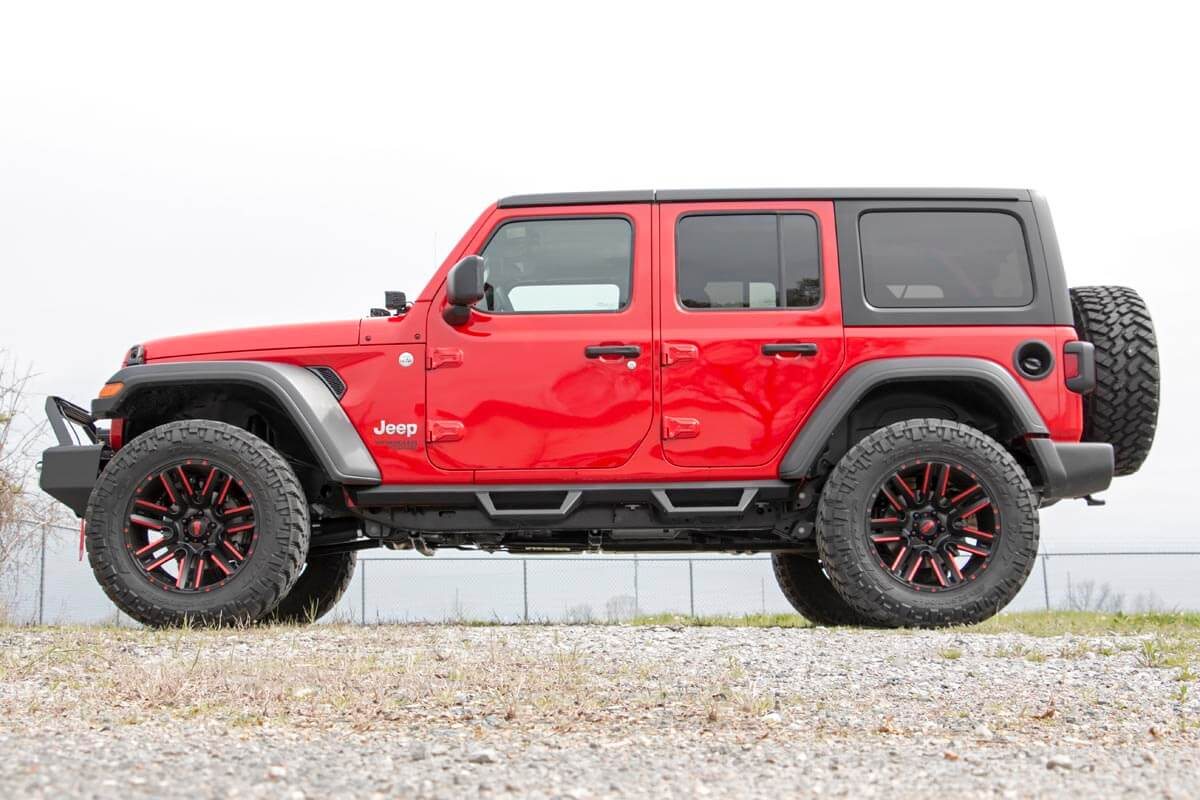 Contoured Drop Steps | 4 Door | Jeep Wrangler JL (21-24)/Wrangler Unlimited (18-25)  | 90769A
