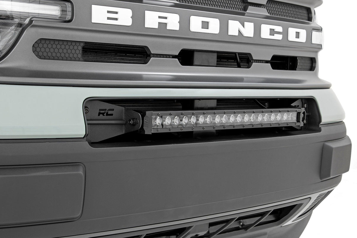 LED Light Kit | Bumper Mount | 20" Black Single Row | Ford Bronco Sport (21-25) | 71036